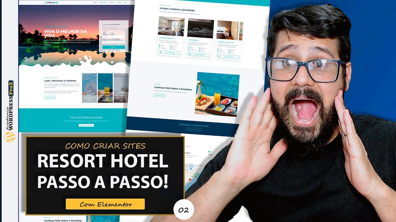 N.2 🦶 PASSO A PASSO 🦶 Como Fazer um Site Profissional de Reserva Online Booking Com Elementor