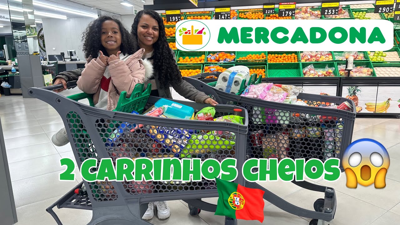 COMPRAS DO MÊS NO MELHOR MERCADO DE PORTUGAL 🇵🇹 ME SURPREENDEU O VALOR 🛒 #portugal
