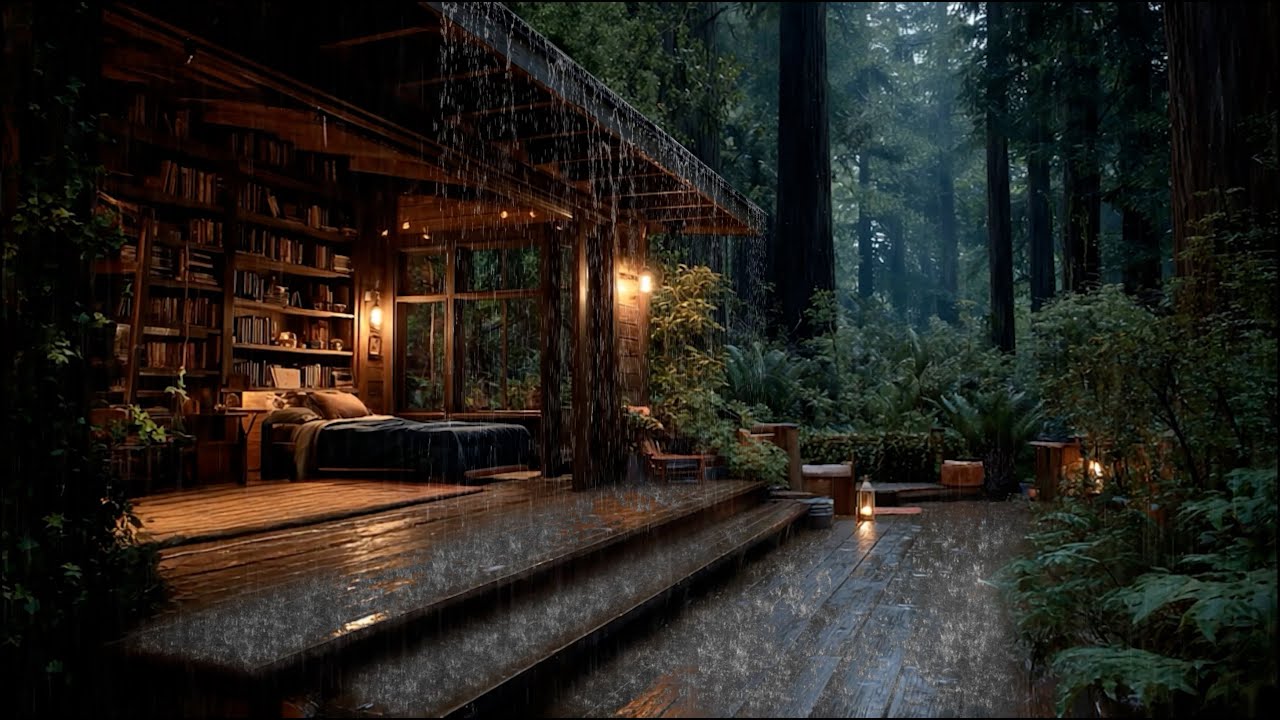 Natural Rain to Ease You into Rest | Gentle Forest Rain Sounds for Deep Sleep & Relaxation