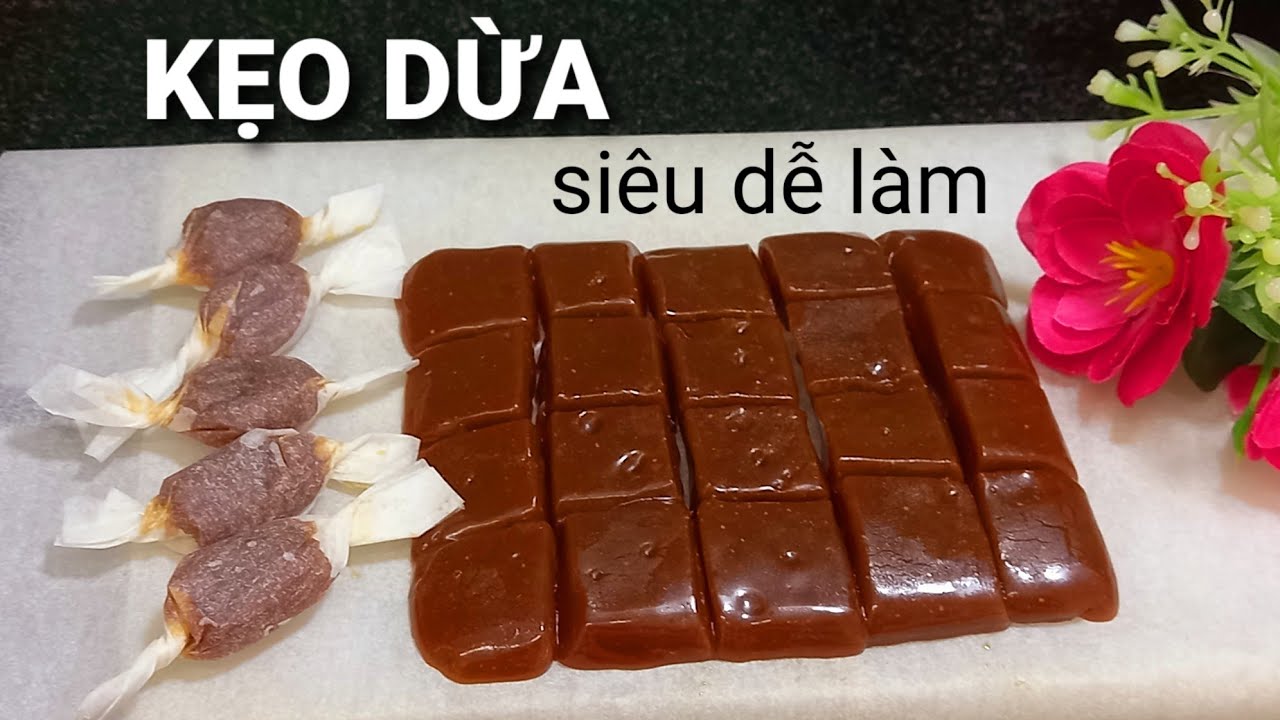 Cách làm: KẸO DỪA chỉ với 3 nguyên liệu, siêu dễ, ngon😲😲|| Thiện family