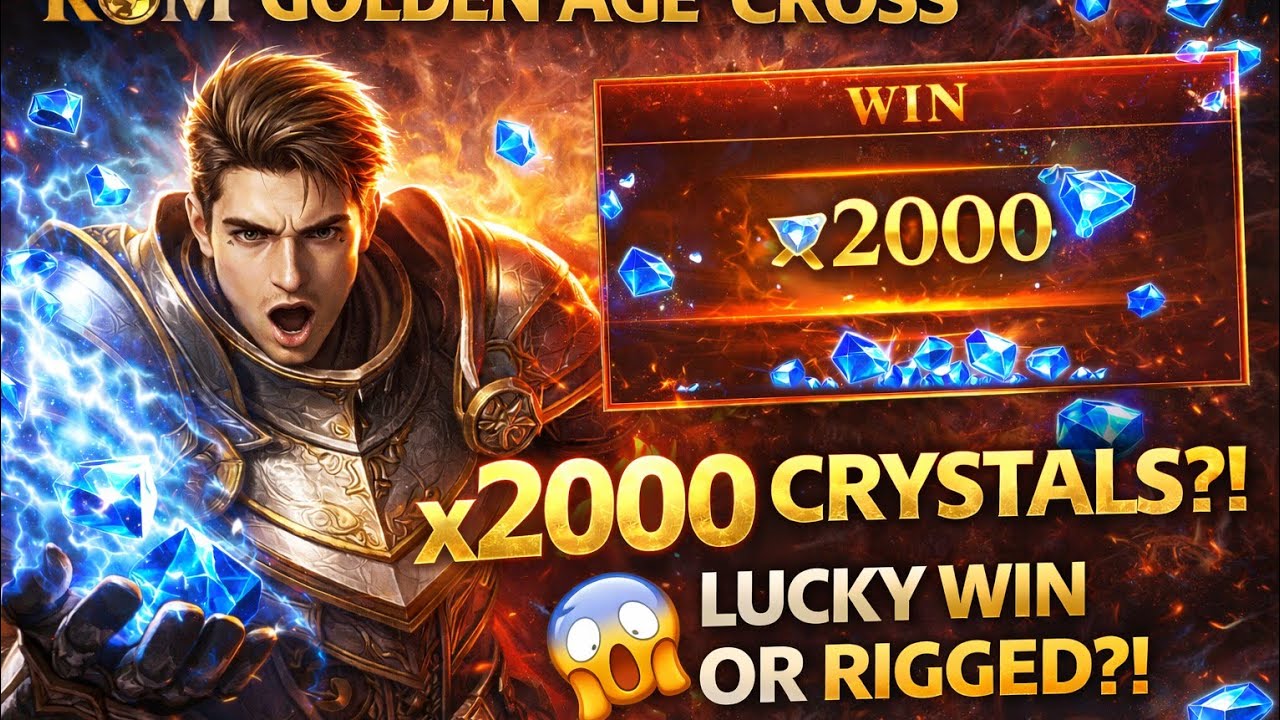 I Won 2000 Crystals (x40) in ROM Golden Age CROSS! 😱