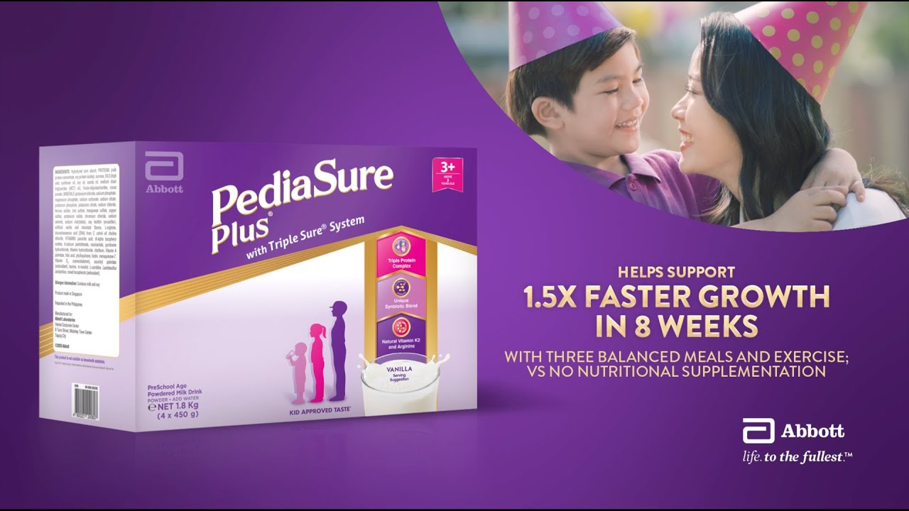 PediaSure Plus has more growth nutrients than regular milk