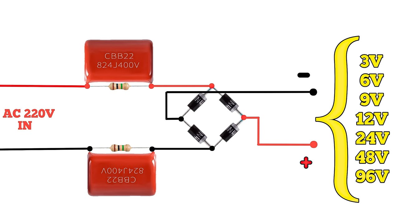 How To Make Led Driver Circuit Using IN4007 Diodes || 3v 6v 9v 12v 24v 48v led Driver Circuit 