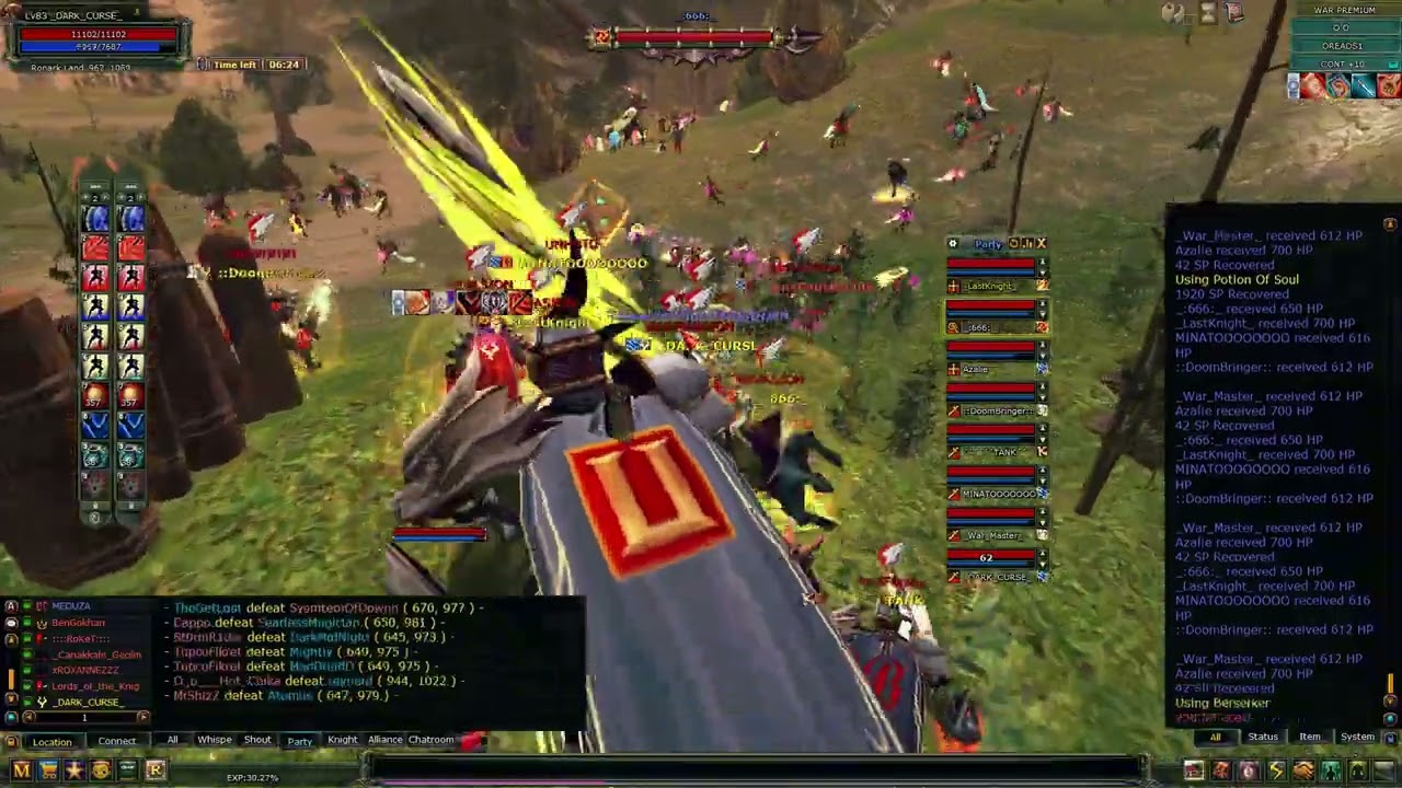 Knight Online Oreads. Akın, _DARK_CURSE_, PK serisi: 38