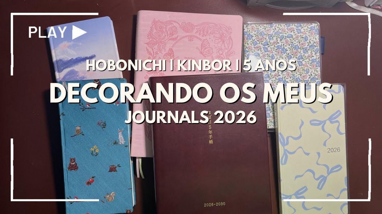 Decorando os meus journal de 2026 | Hobonichi e Kinbor 