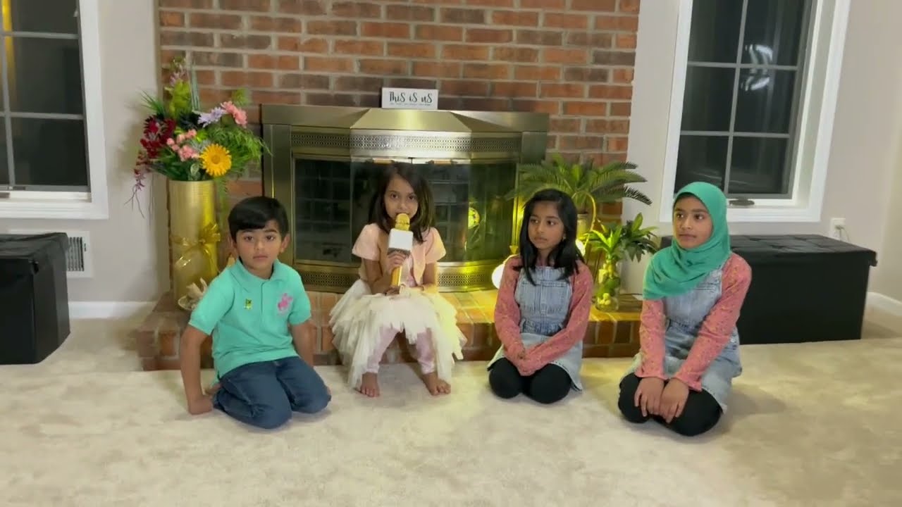 🥰Fatima Masud Practicing Amantubillahi Nasheed with her friends