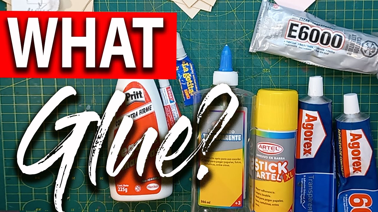 👩‍🎨✂️🕵️‍🔎 I WORKED WITH 10 DIFFERENT GLUES Experimenté con 10 tipos de pegamentos 👩‍🎨✂️🕵️‍🔍