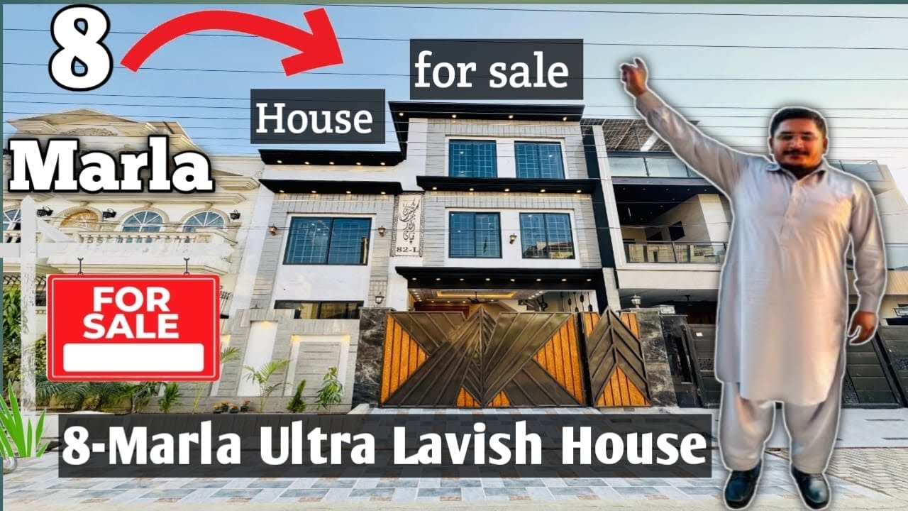 8-Marla Ultra Lavish Double Story Furnished Brand New House For Sale in Al-Rehman Garden Phase 2 
