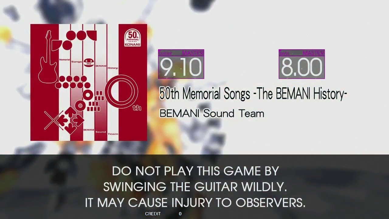 【GITADORA EXCHAIN Guitarfreaks】 50th Memorial Songs  -The BEMANI History-  MASTER Guitar & Bass