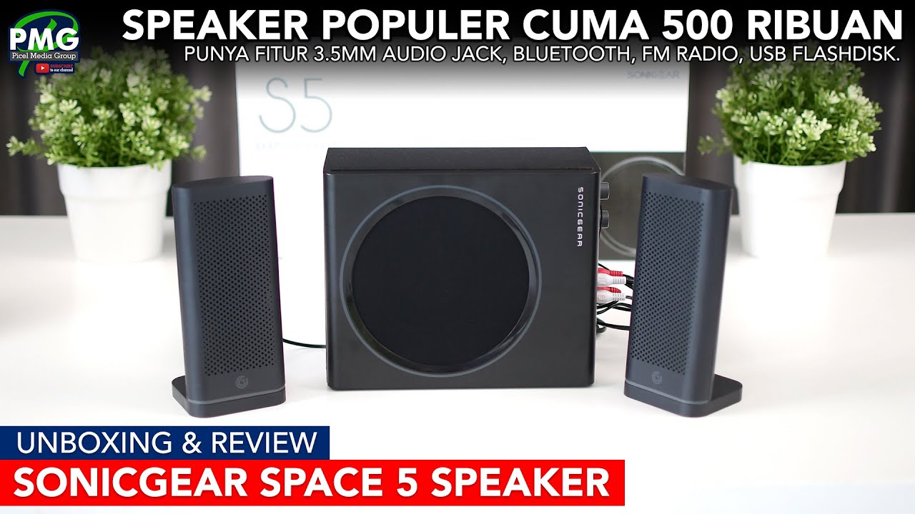 Speaker populer cuma 500-ribuan?? Sonicgear Space 5 Speaker Unboxing & Review Indonesia