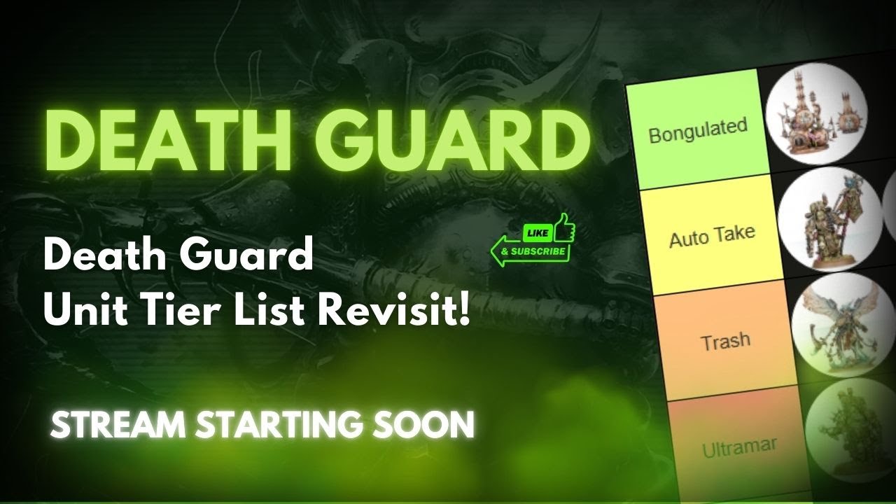 Death Guard Unit Tier List 10th Edition! - The Disgustingly Resilient Podcast!
