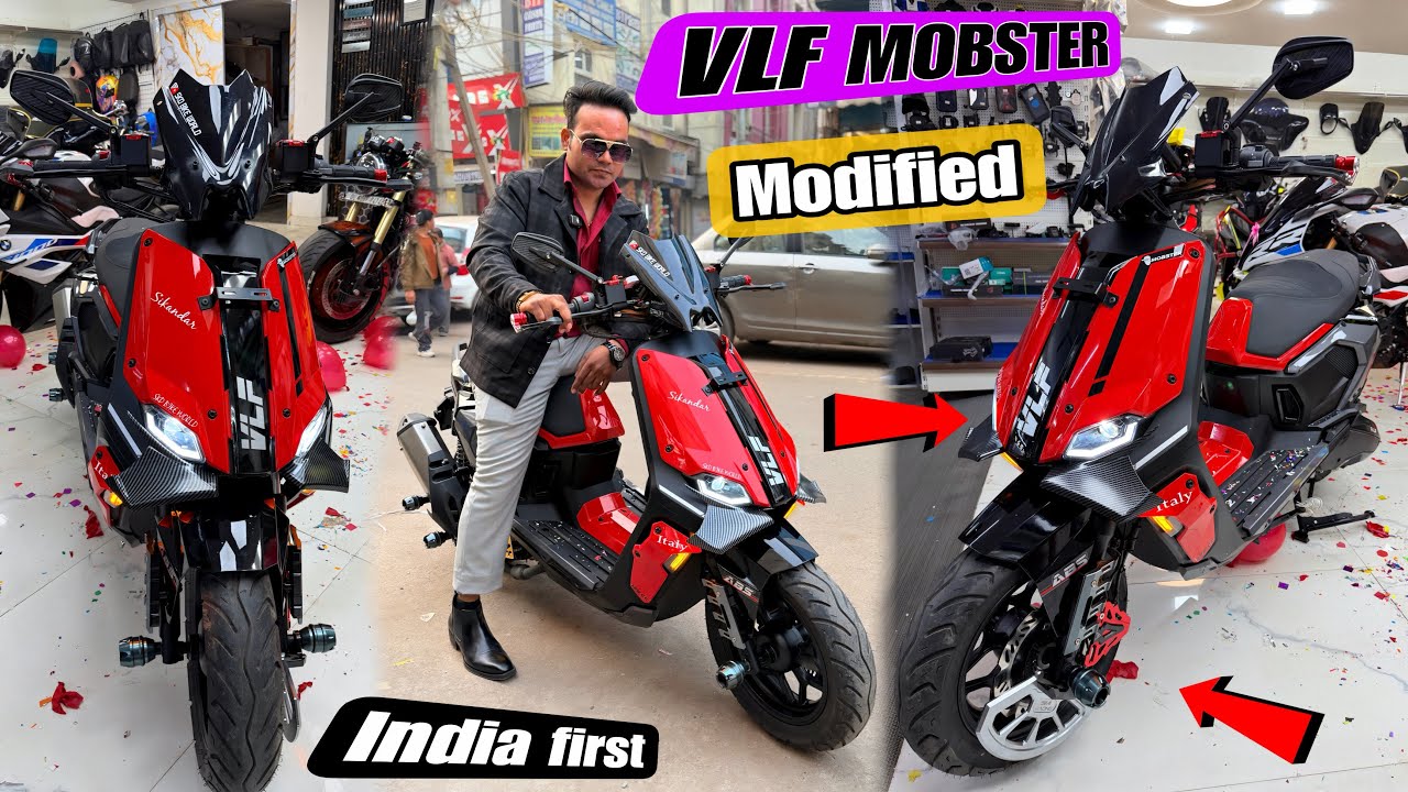 VLF Mobster 135 Modified | India First | VLF Modified In BMW S1000rr | VLF Modifications 