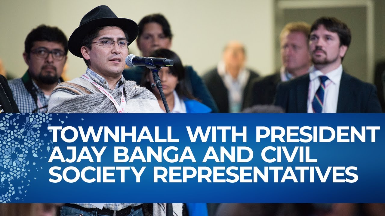 Townhall: President Ajay Banga and Civil Society Representatives | World Bank 2023 Annual Meetings