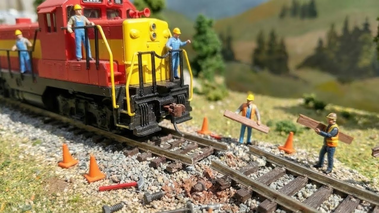 Broken Train Track! Train Needs to Be Saved — Emergency Repair 🚨