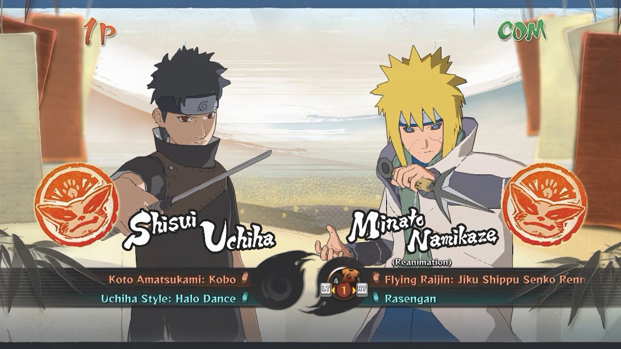 Naruto Shippuden Ultimate Ninja Storm 4 | Shisui VS Minato [Free Battle]