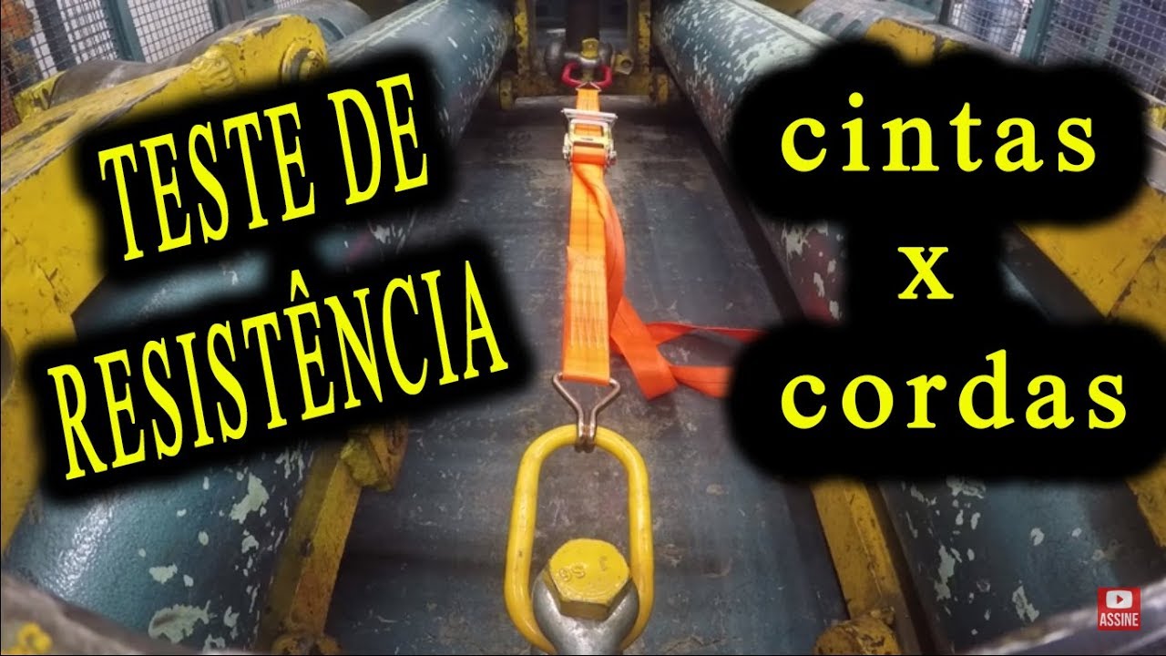 Teste INFORMAL de resistência de cintas, cordas e corrente