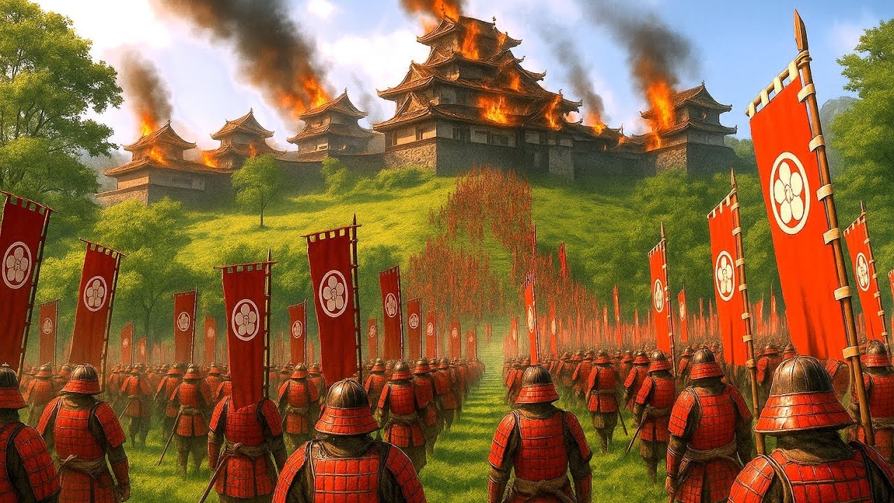 1000 Takeda Samurai vs 1000 Oda Samurai in Mountain Stronghold | Mount & Blade 2 Bannerlord