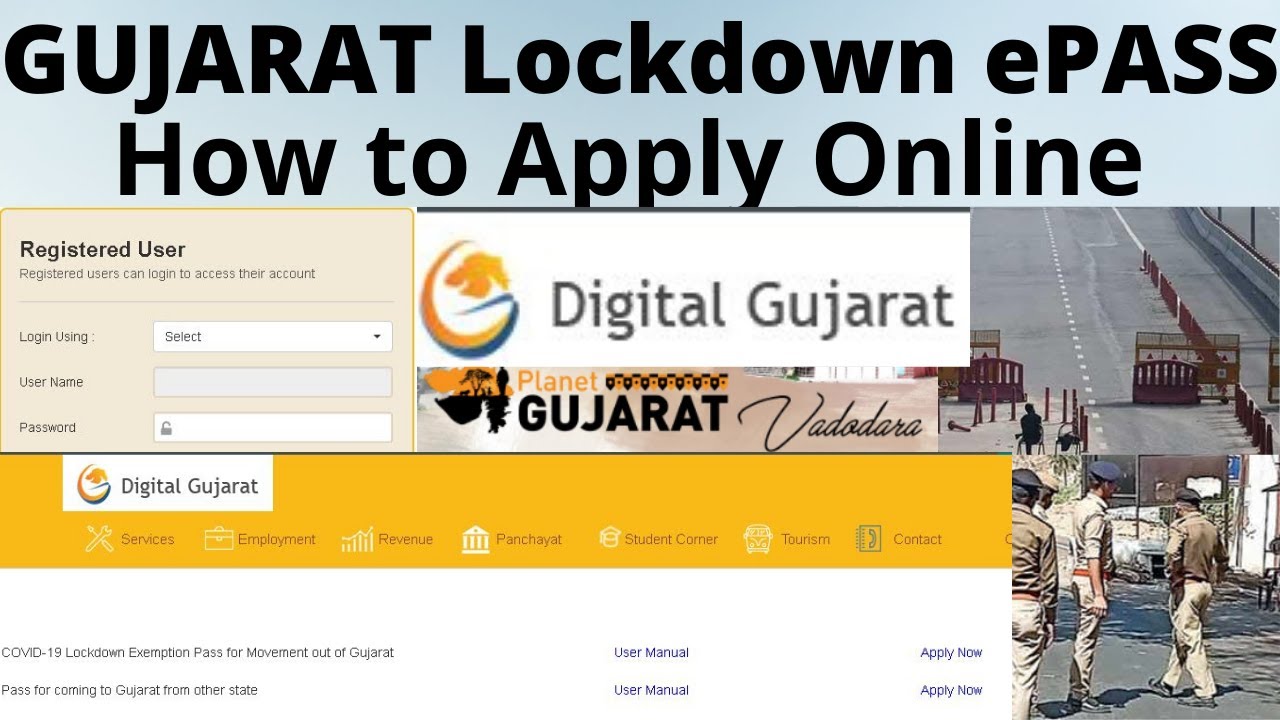 Gujarat COVID19 Travel ePass | Lockdown Exemption Pass for Movement out of Gujarat