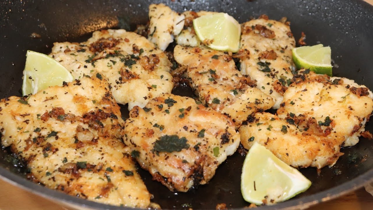 Filetes De Pescado Al Mojo De Ajo 🐟 la forma más fácil y rica de hacer pescado.