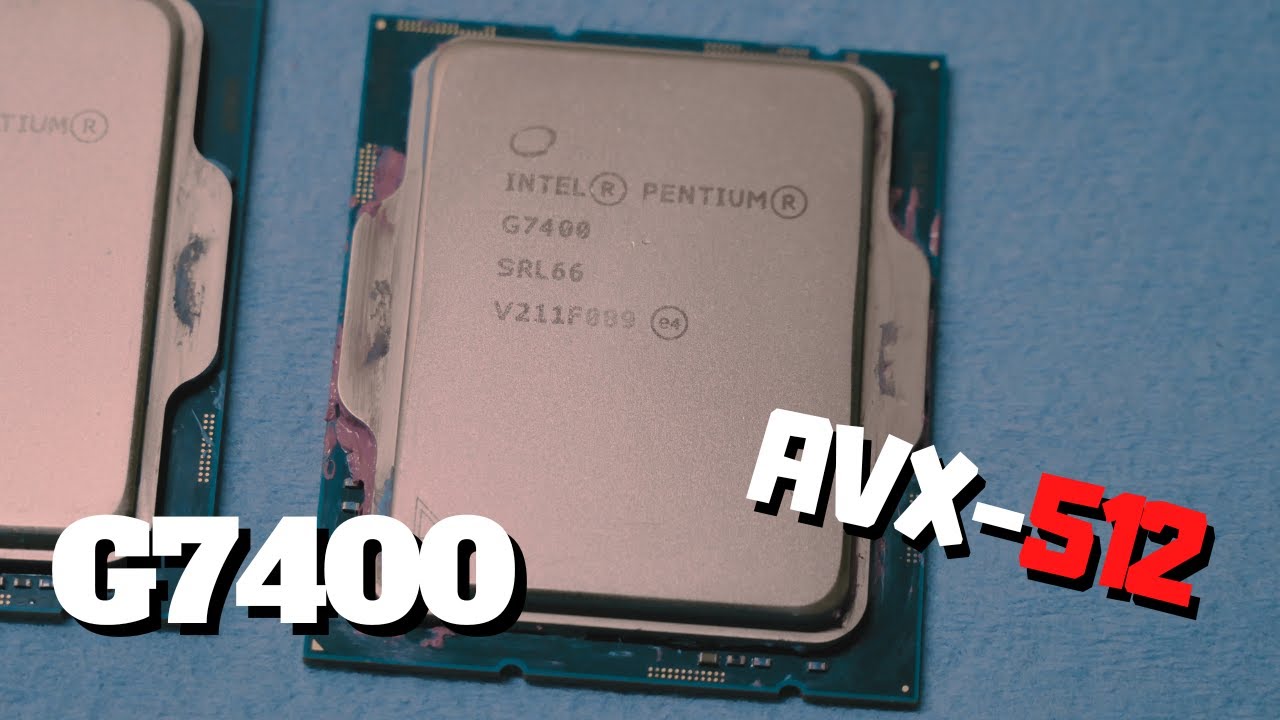 Why a Bad CPU Can Be Freaking Awesome - And Why AVX-512 is so Important? Best G7400 Testing on Water