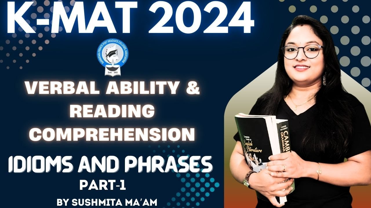 K-MAT 2024 | Verbal Ability & Reading Comprehension | Idioms and Phrases #kmat  #englishgrammar