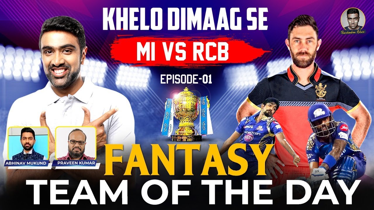 The Fantasy Battle | #MIvsRCB | #IPL2021 | Khelo Dimaag Se | Episode 1 | R Ashwin | IPL