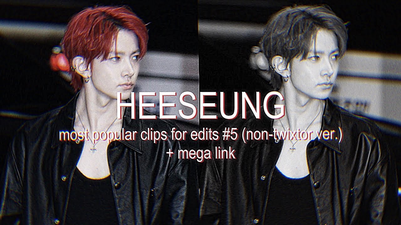 HEESEUNG MOST POPULAR CLIPS FOR EDITS #5 (non-twixtor version) + mega link | sophi⁷