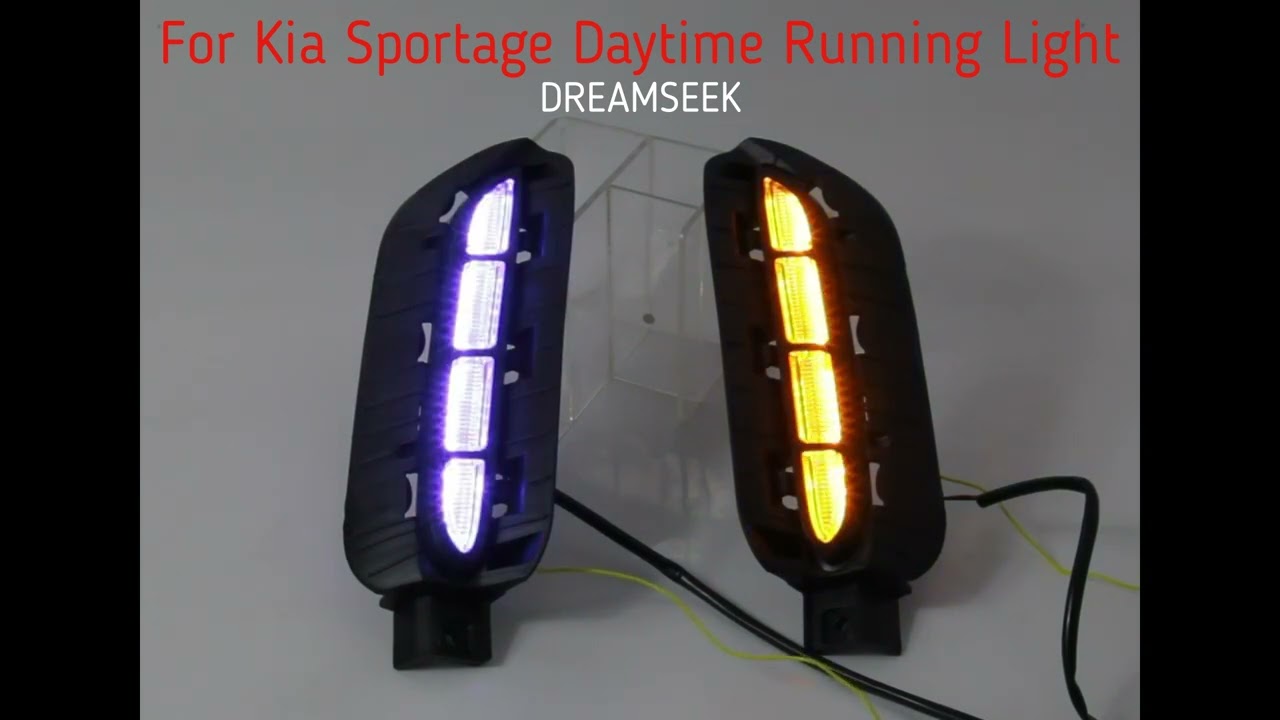Dreamseek LED DRL For KIA Sportage 2023+ Daytime Running Light Fog Lamp With Turn Signal Light