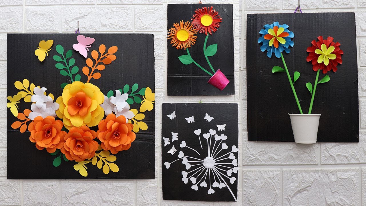 5 Wall hanging craft ideas simple with paper, Wall hanging painting