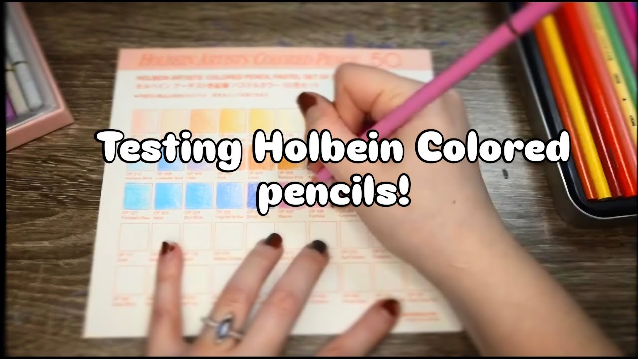 Swatching my new pencils