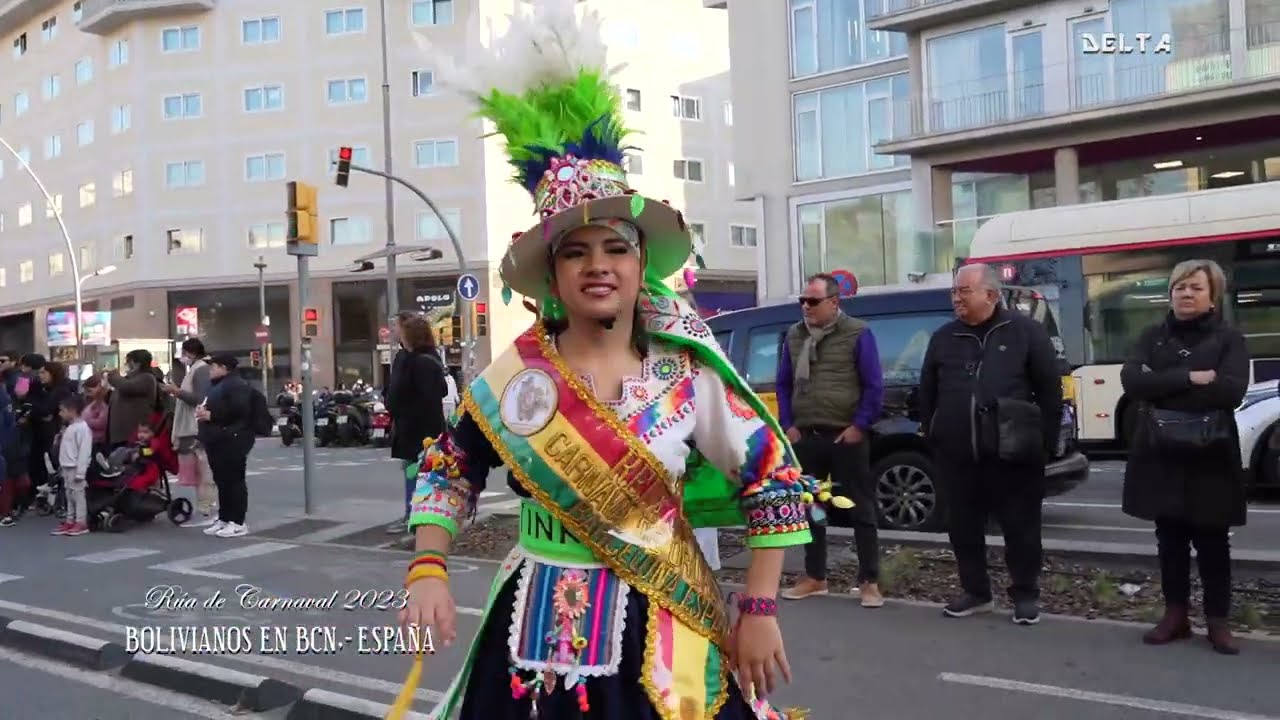 CARNAVAL DE ORURO BOLIVIA EN BARCELONA ESPAÑA 2023.  