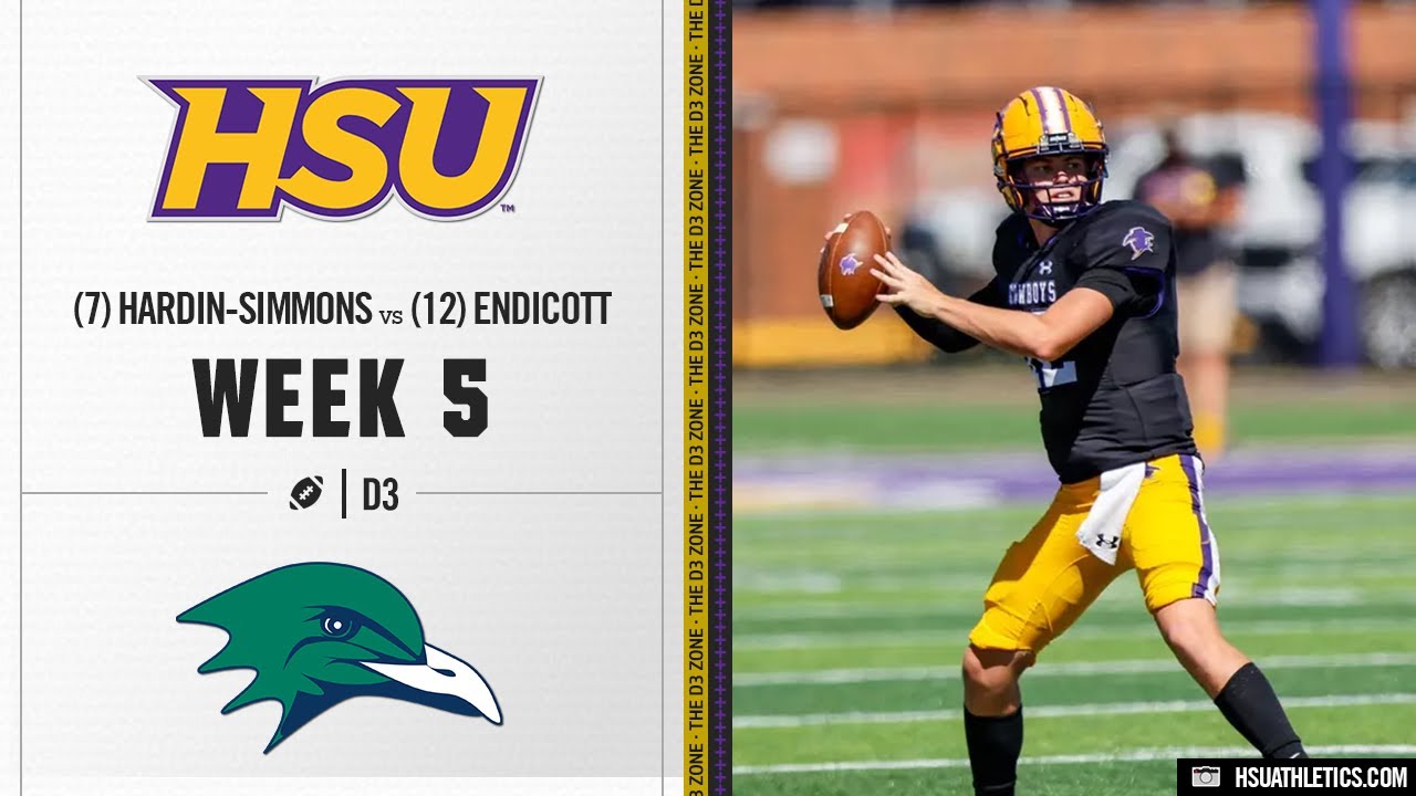 #7 Hardin-Simmons vs. #12 Endicott Highlights | D3 College Football 2024
