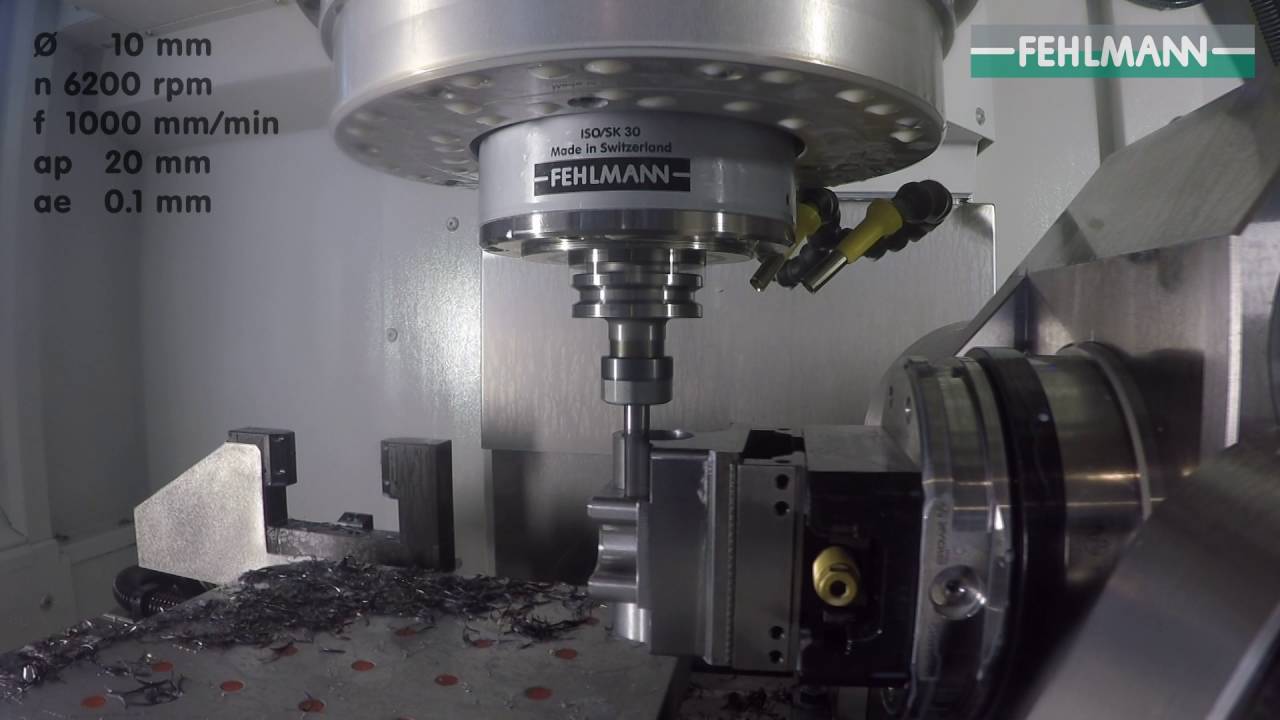 High Dynamic Cutting auf FEHLMANN PICOMAX 75 mit 5-Achsen und Automation.