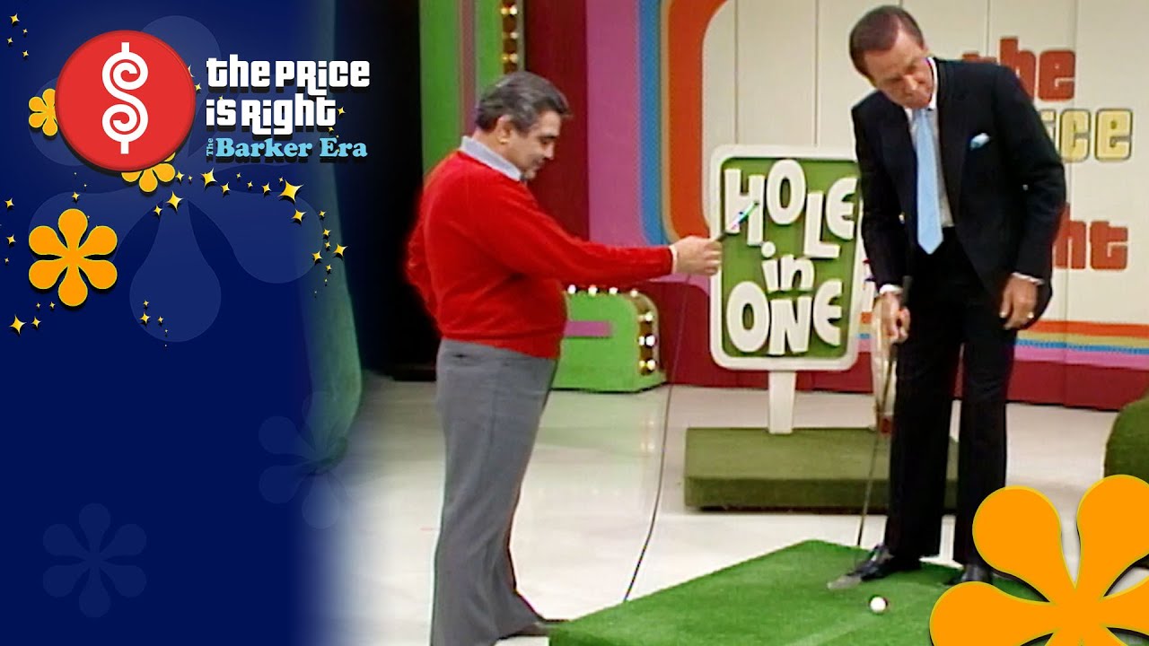 Bob Barker Shows Off His Putting Skills During HOLE IN ONE  - The Price Is Right 1984