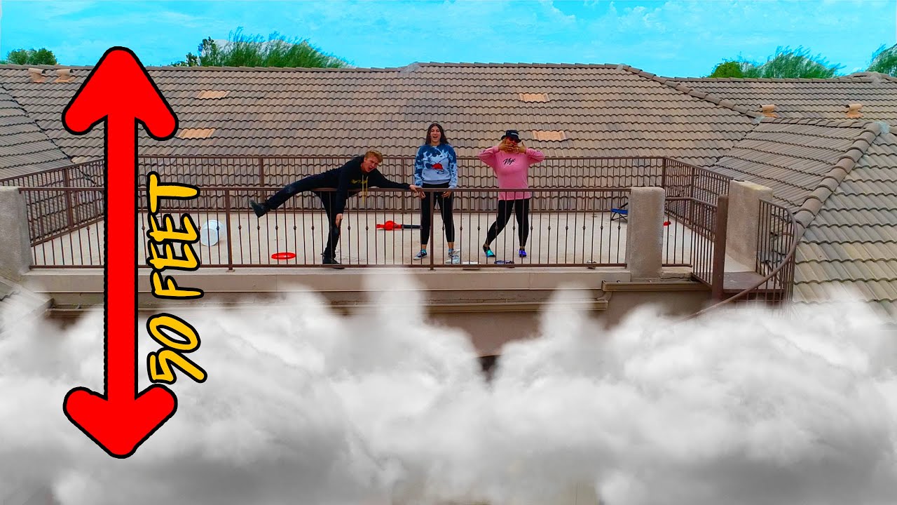 LAST TO LEAVE THE BALCONY WINS CHALLENGE!