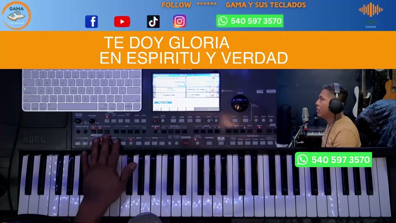 TE DOY GLORIA EN ESPIRITU Y VERDAD RITMOS KORG PA