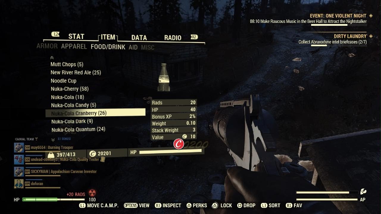 Fallout 76 Dailys and Mutated Event