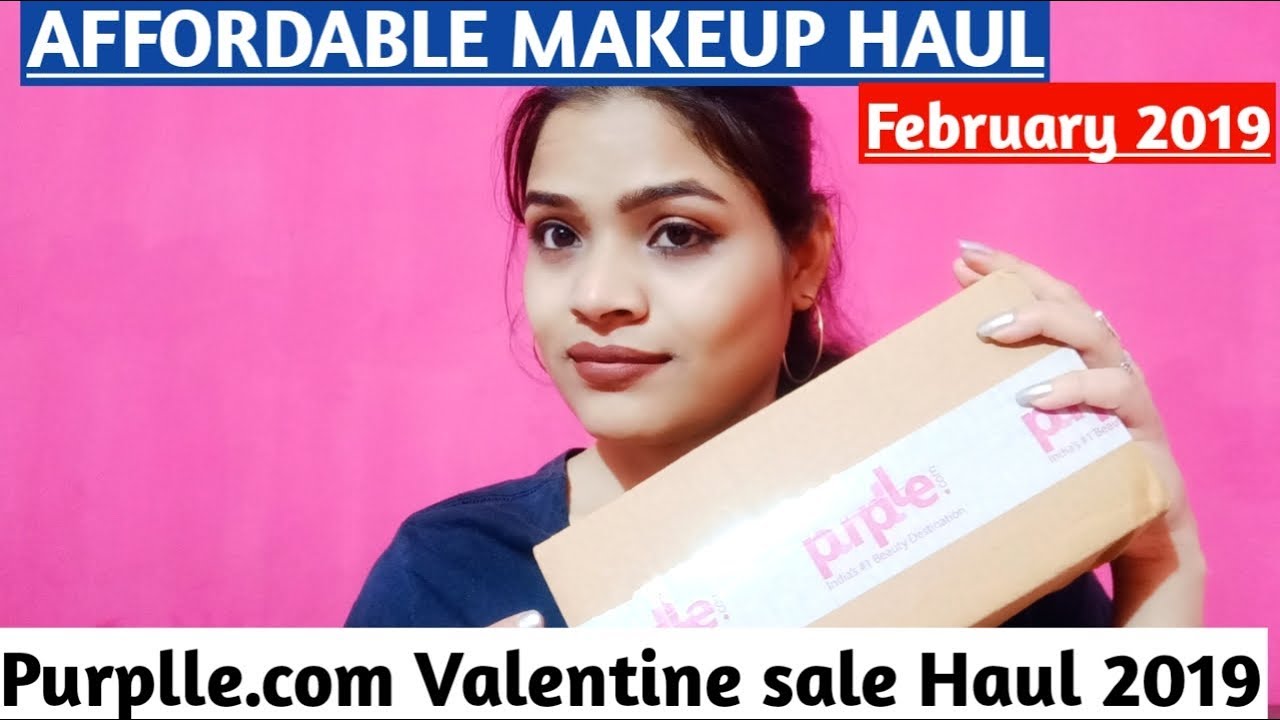 Purplle Valentine Special Sale Haul | New Affordable makeup! February 2019 | #PurplleHaul