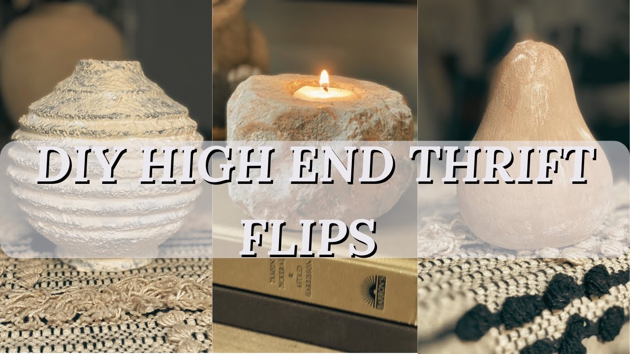 THRIFTED HIGH END DUPES | DIY Olive Atelier & Crate & Barrel Look for Less Home Decor