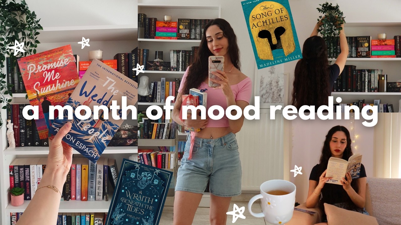 mood reading for a month 📚☕ reading vlog