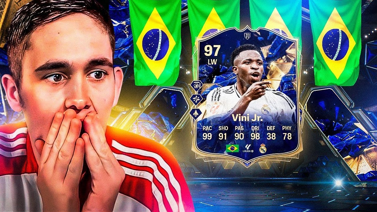 О боже, я упаковал TOTY VINI JUNIOR!!! - FC25