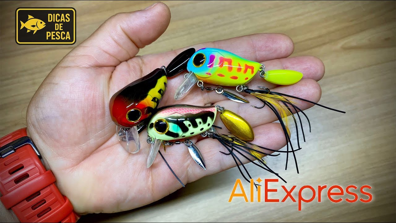 Iscas Micro Tappy do AliExpress Opções Mais Barata e de boa Qualidade #pesca 
