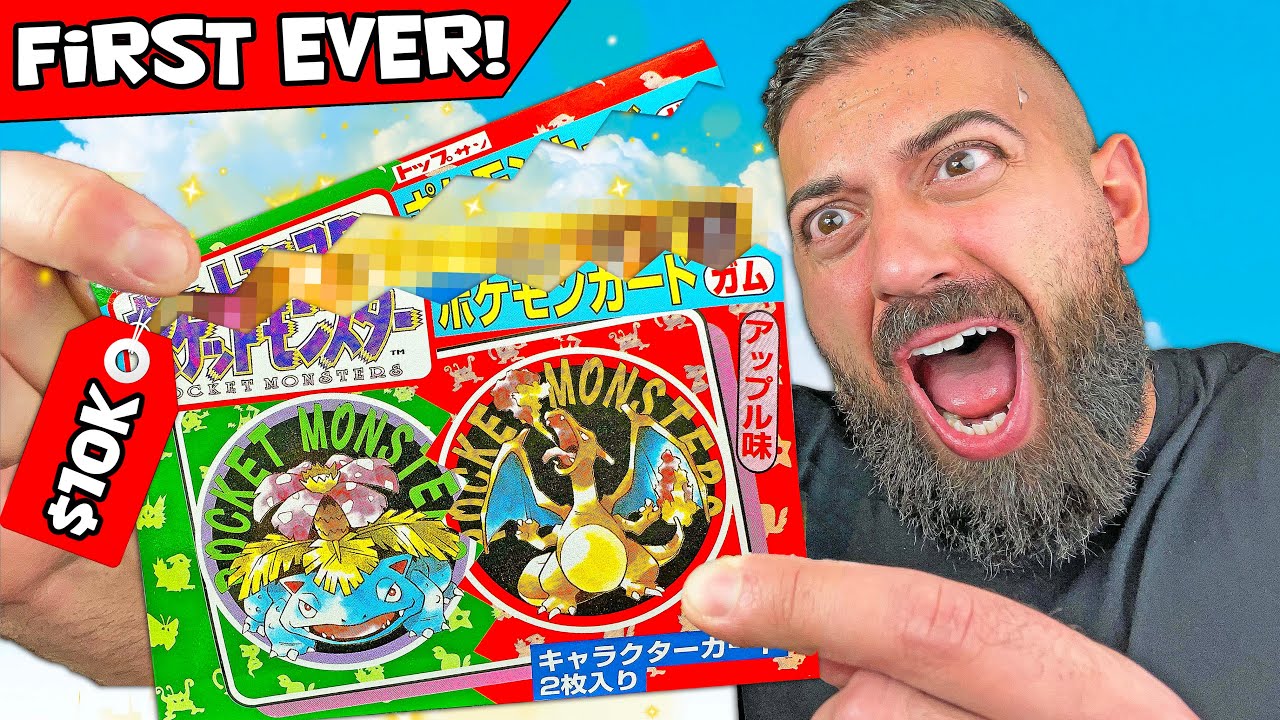 I Opened The FIRST Pokemon Cards EVER MADE! ($10,000)