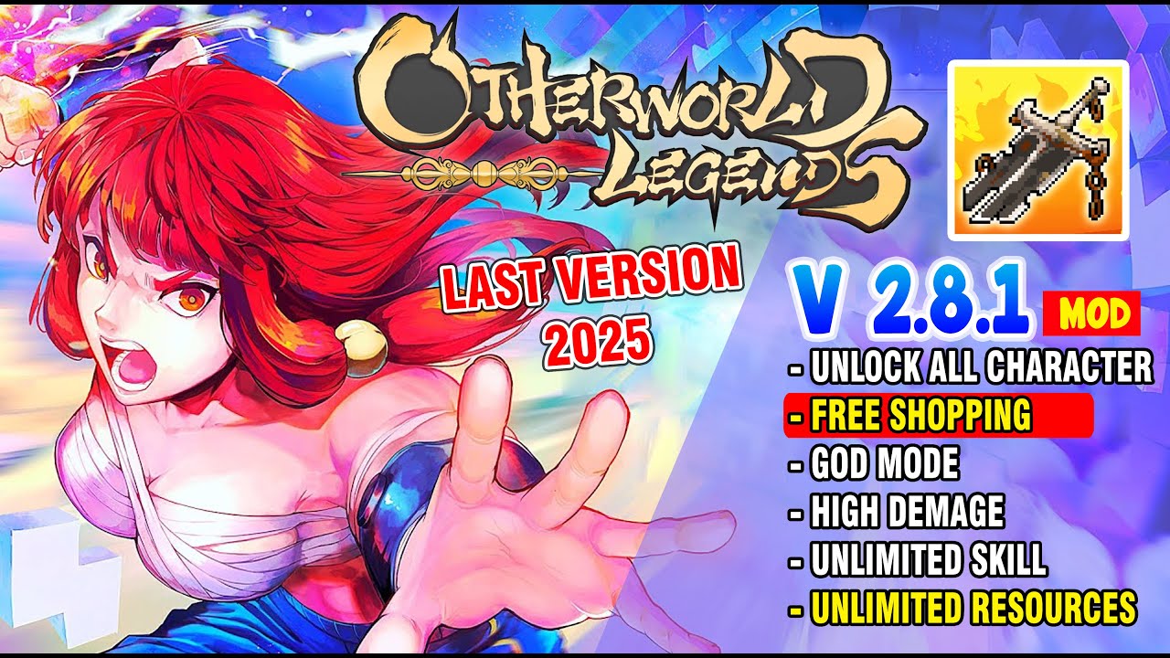 Otherworld Legends mod apk versi 2.8.1 Unlimited Money Unlocked All Skins & Character terbaru 2025