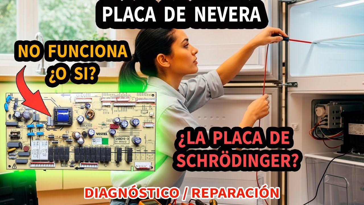 Placa de nevera que no enciende | Diagnóstico y reparación