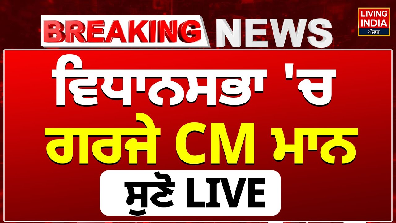 ਵਿਧਾਨਸਭਾ 'ਚ ਗਰਜੇ CM Bhagwant Mann ਸੁਣੋ LIVE | Vidhan Sabha Manrega Session | AAP Punjab Government
