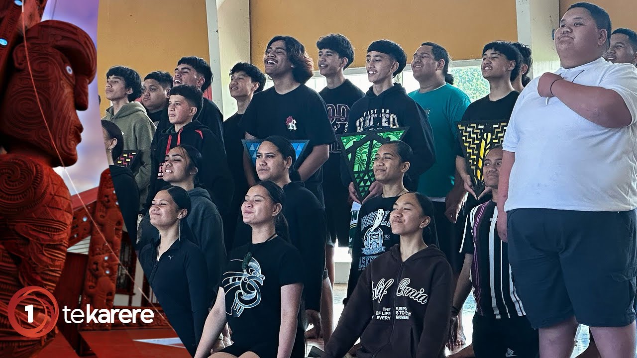 Year 8 tauira leads wharekura kapa haka rōpū