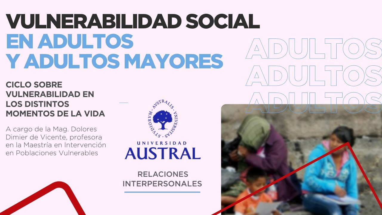 Vulnerabilidad social en adultos y adultos mayores