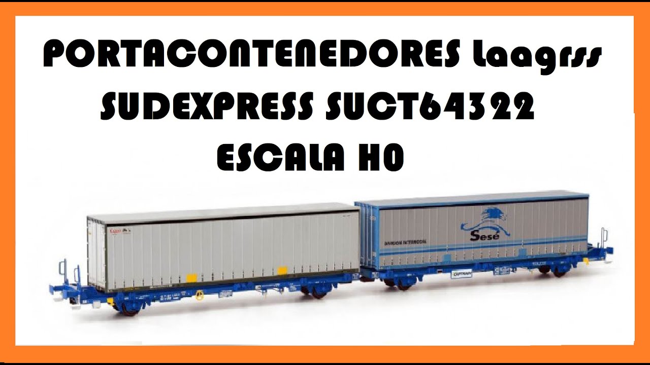 Vag&oacute;n Portacontenedores: CAPTRAIN Laagrss &eacute;poca VI de SUDEXPRESS con El Taller del Modelista