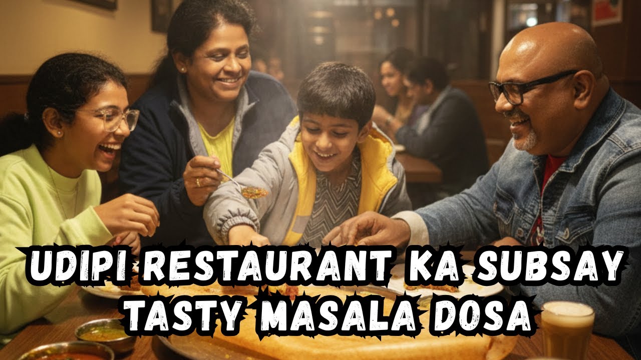 Udipi Restaurant का सबसे Tasty Masala Dosa 🍛 | South Indian Food Tour | Adonai Denis Shah Vlogs